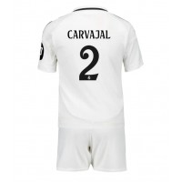 Fotballdrakt Barn Real Madrid Daniel Carvajal #2 Hjemmedraktsett 2024-25 Kortermet (+ Korte bukser)